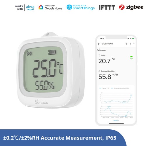 Sonoff snzb 02wd zigbee ip65 - sonoff, snzb-02wd